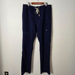 Figs Men's Size L Cairo Cargo Navy Blue Scrub Pants Straight Leg Technical